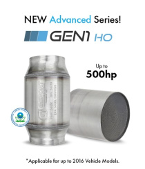 GESI G-Sport 300-Cells EPA-Godkänd GEN1 2.5'' In/Ut 4'' x 4'' Katalysator- 350-500HP